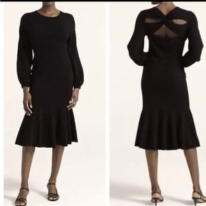 Women’s J.Crew Sweater Midi Dress, Black, size M